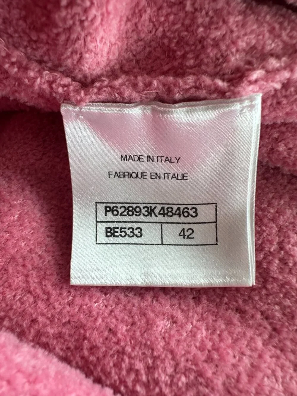 Chanel Pink Chain Women's Cardigan